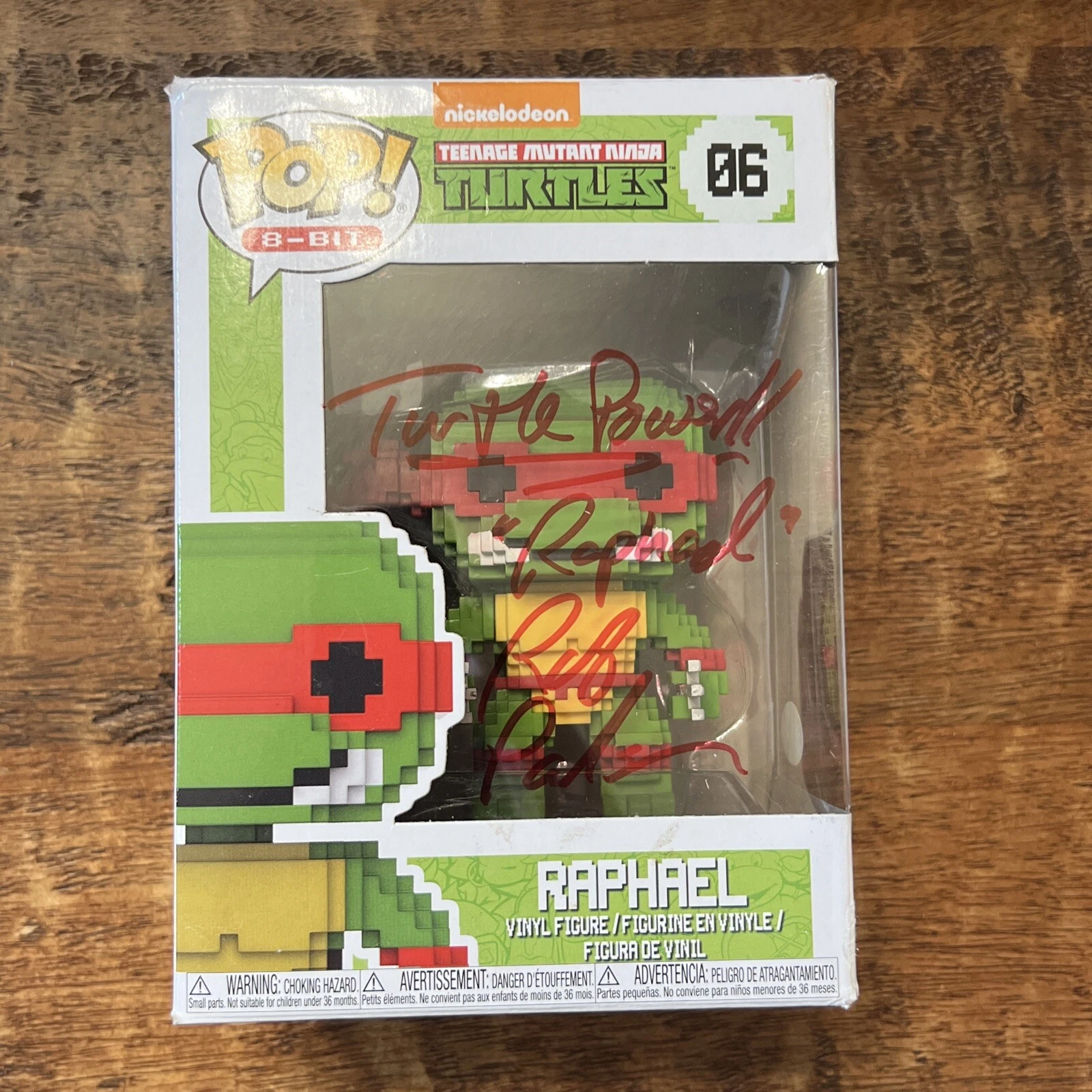 Rob Paulsen Signed Raphael Funko POP JSA Coa Teenage Mutant Ninja Turtles