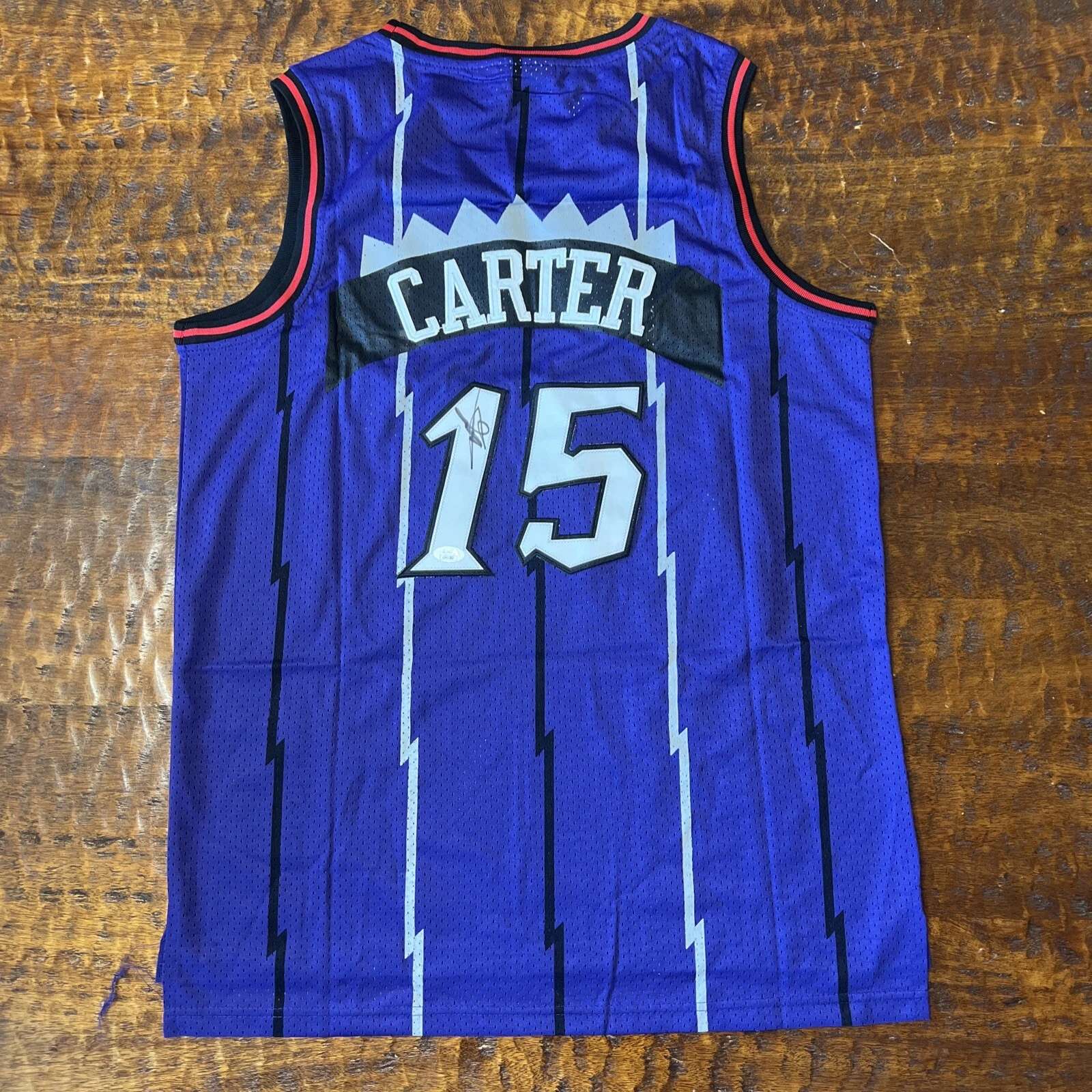 Vince Carter Signed Toronto Raptors Jersey JSA Coa Autographed