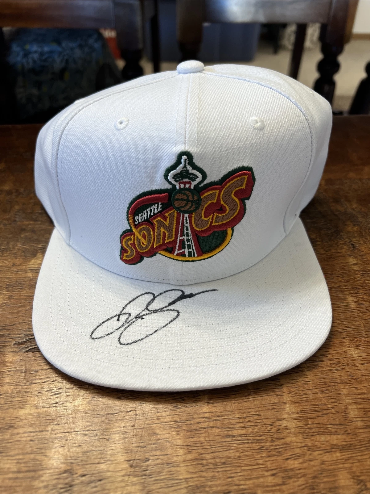Ray Allen Signed Seattle Supersonics Hat JSA Coa Autographed