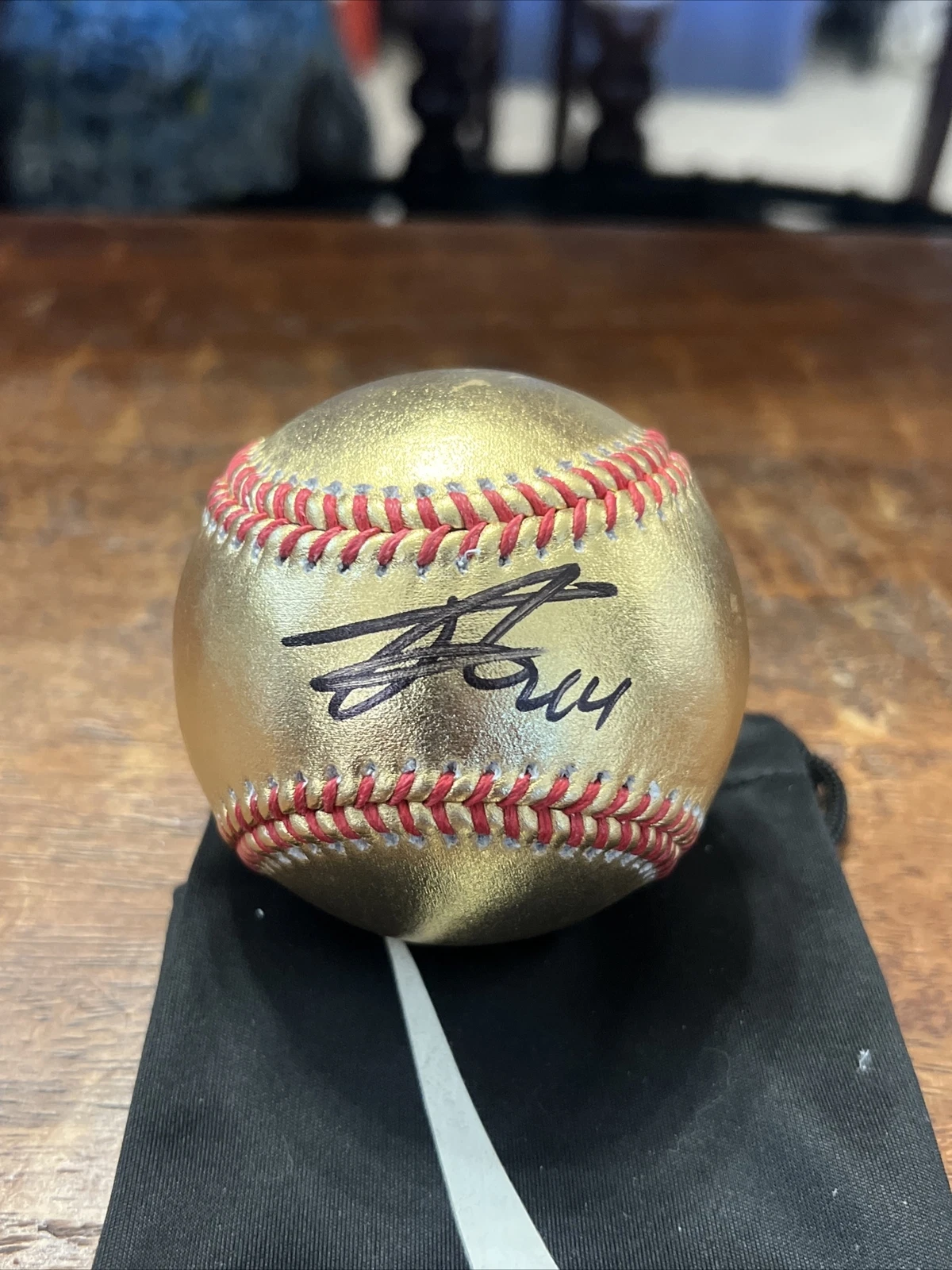 Julio Rodriguez Signed GOLD Major League Baseball JSA Coa Autographed Mariners