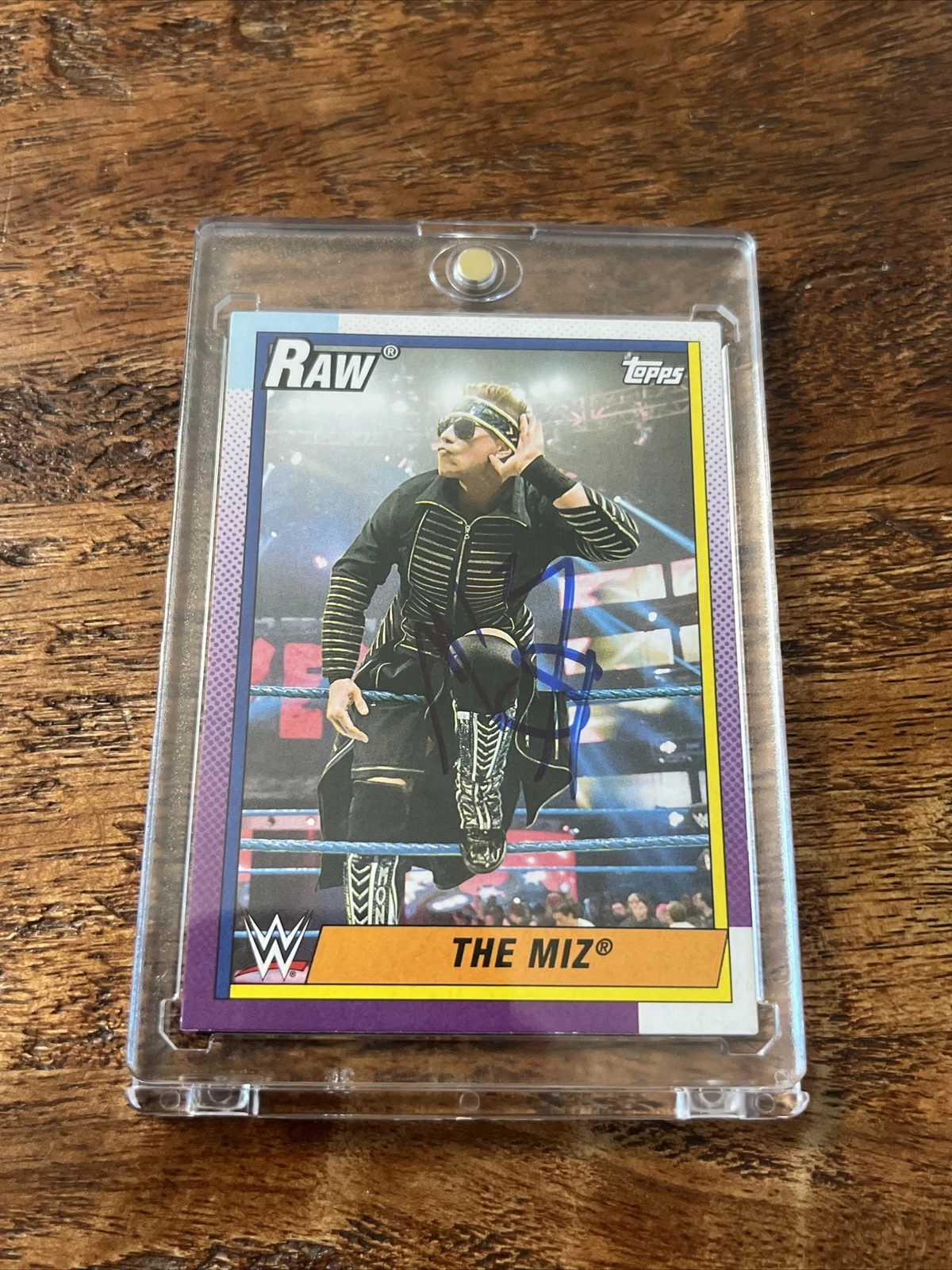 Mike The Miz Mizanin IP Signed Topps Card JSA Coa Autographed WWE