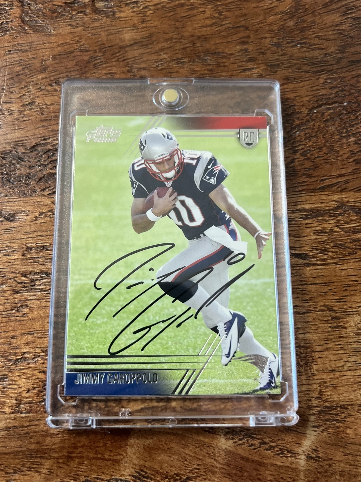 Jimmy Garoppolo IP Signed Topps Prime Rookie Card JSA Coa Patriots Raiders