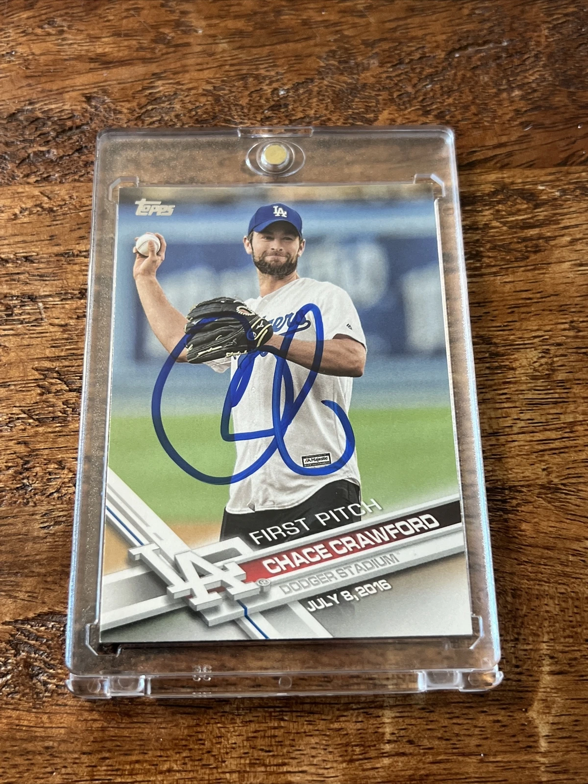 Chace Crawford IP Signed Topps First Pitch Card JSA Coa Autographed The Boys