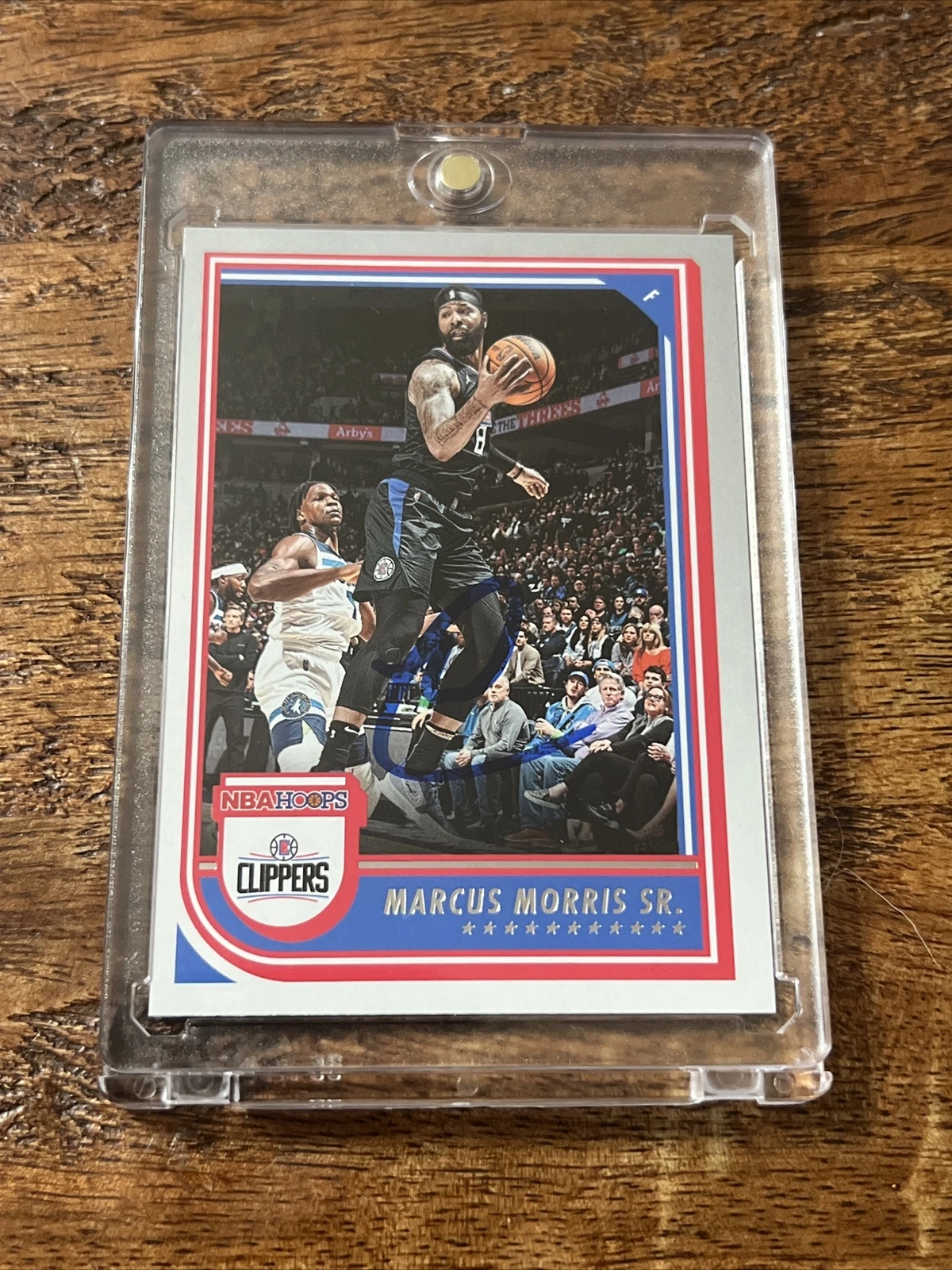 Marcus Morris Sr IP Signed NBA Hoops Card JSA Coa Clippers Autographed
