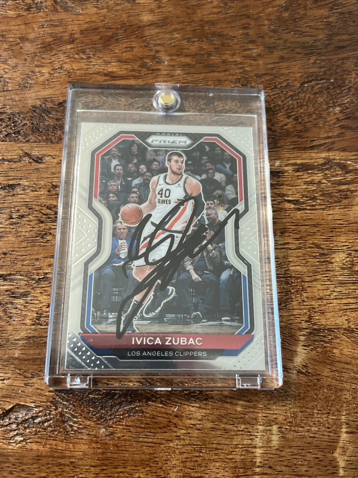 Ivica Zubac IP Signed Prizm Card JSA Coa Autographed Clippers