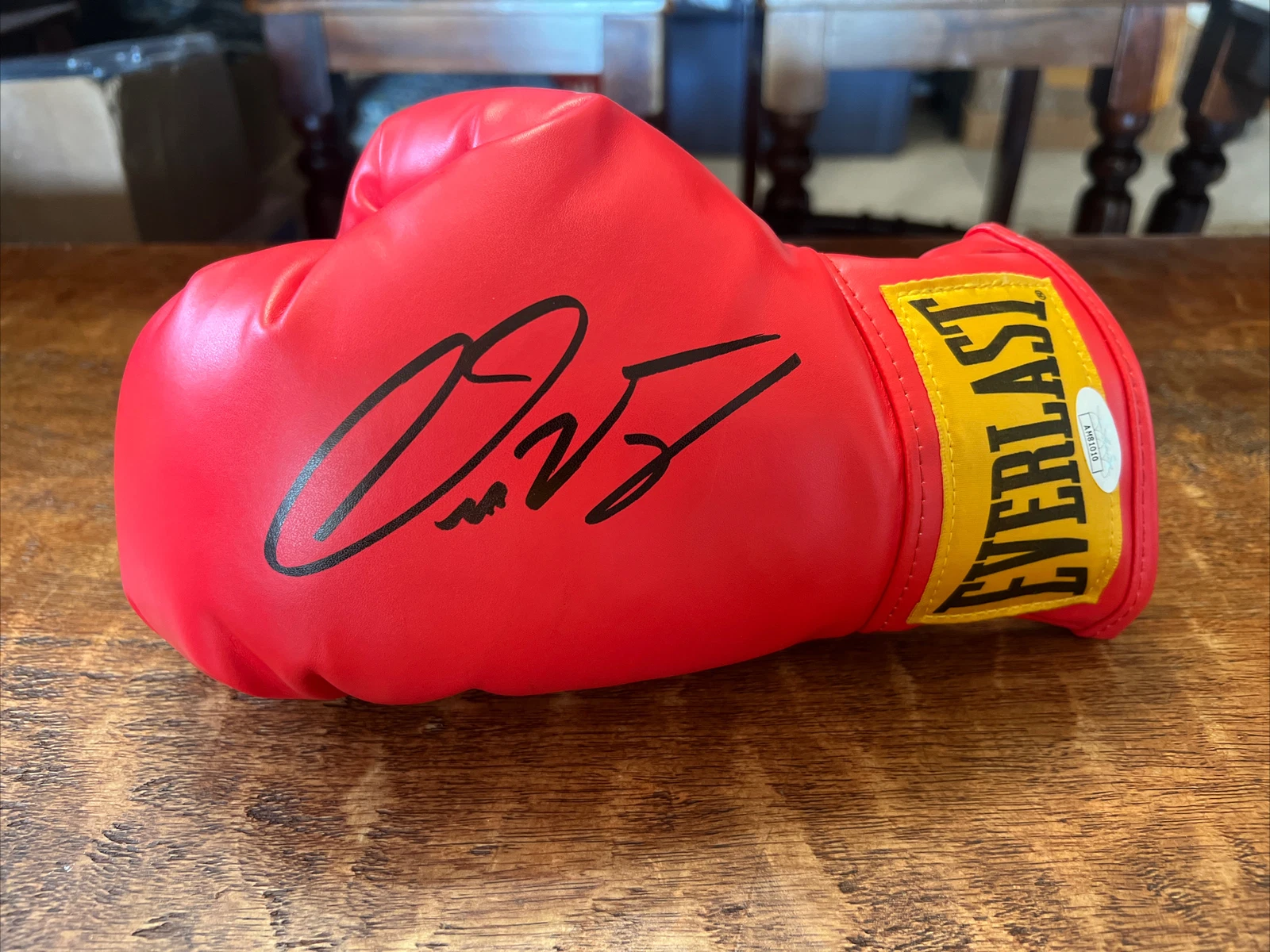 Oscar Valdez Signed Boxing Glove JSA COA Autographed
