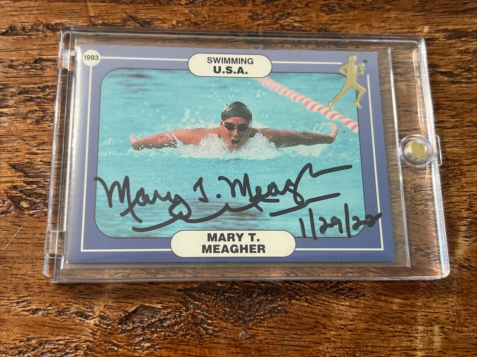 Mary T. Meagher Signed Card JSA Coa Autographed USA Swimming