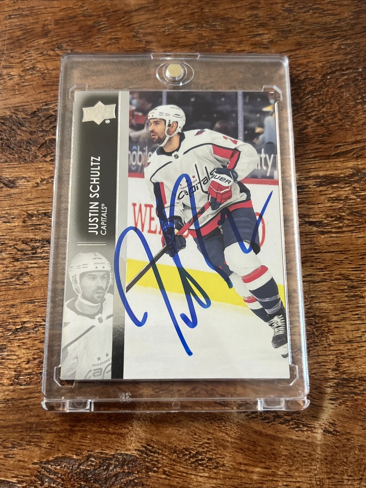 Justin Schultz IP Signed Upper Deck Card JSA Coa Autographed Capitals