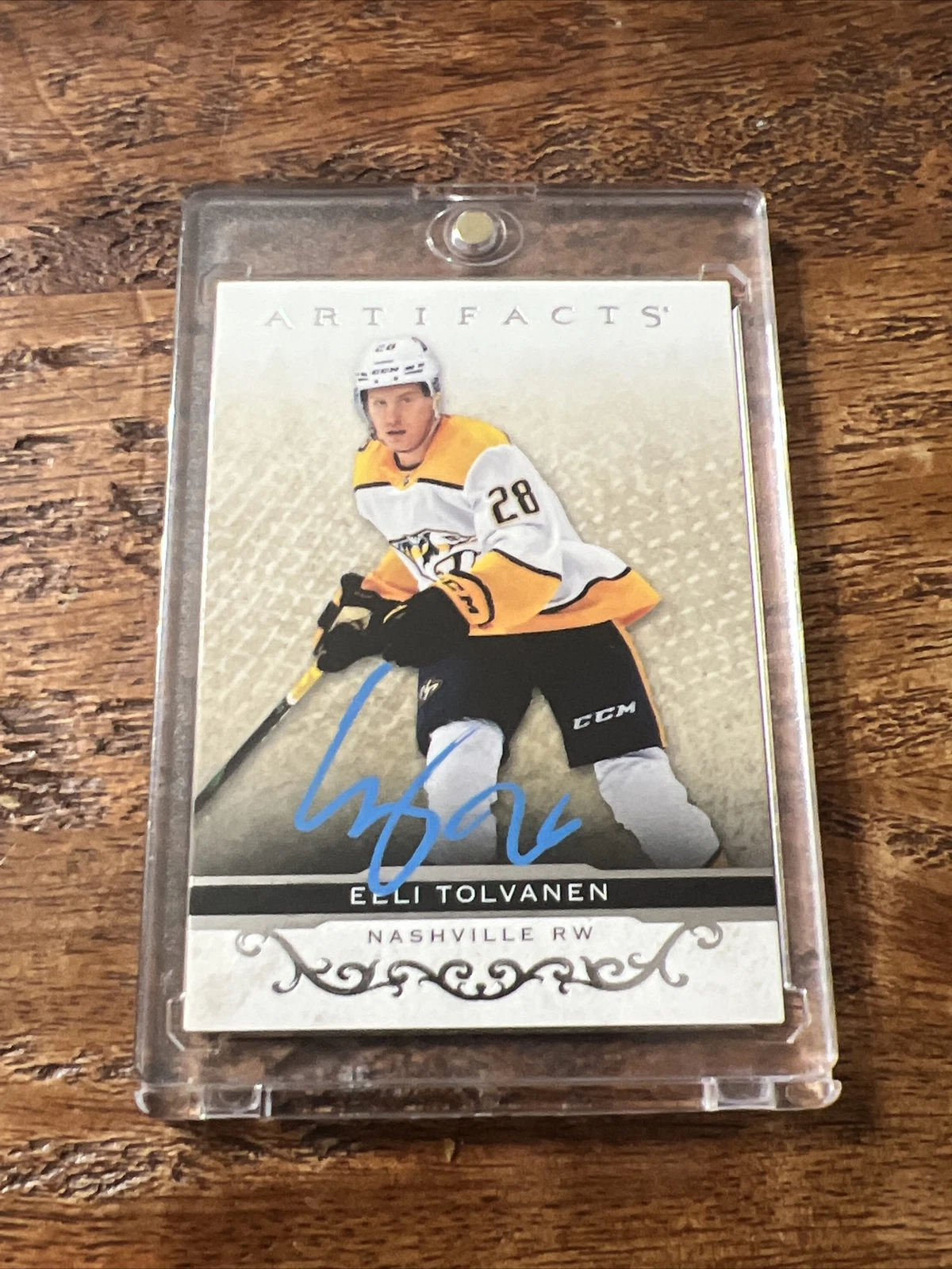 Eeli Tolvanen IP Signed Upper Deck Artifacts Card JSA Coa Autographed Predators