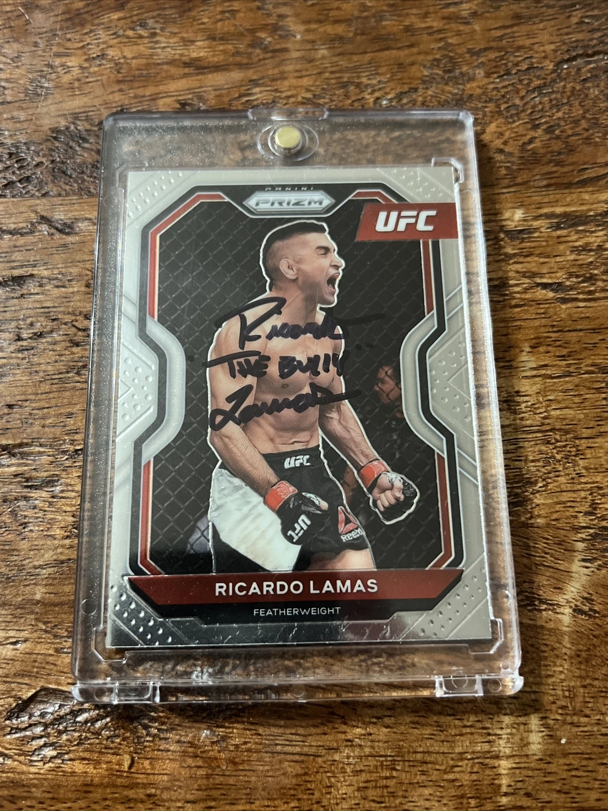 Ricardo Lamas IP Signed Prizm Card JSA Coa Autographed UFC