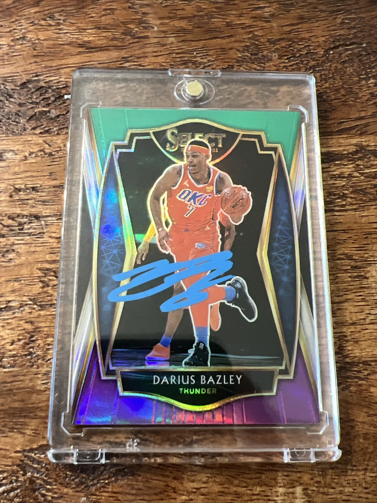 Darius Bazley Signed Select Card JSA Coa Autographed Oklahoma City Thunder