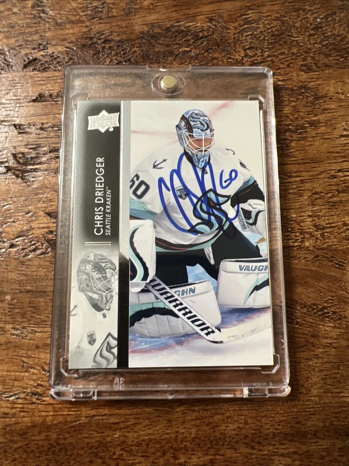 Chris Driedger IP Signed Upper Deck Card JSA Coa Kraken Autographed