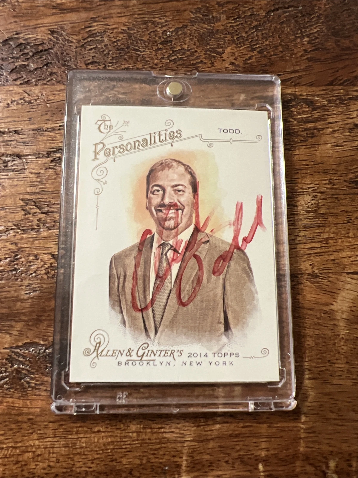 Chuck Todd IP Signed Allen & Ginter Card JSA Coa Autographed Meet The Press
