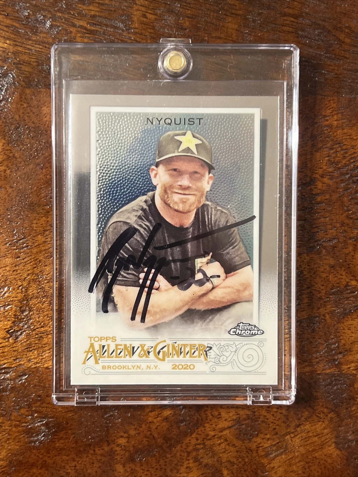 Ryan Nyquist IP Signed Allen & Ginter Chrome Card JSA Coa Autographed BMX