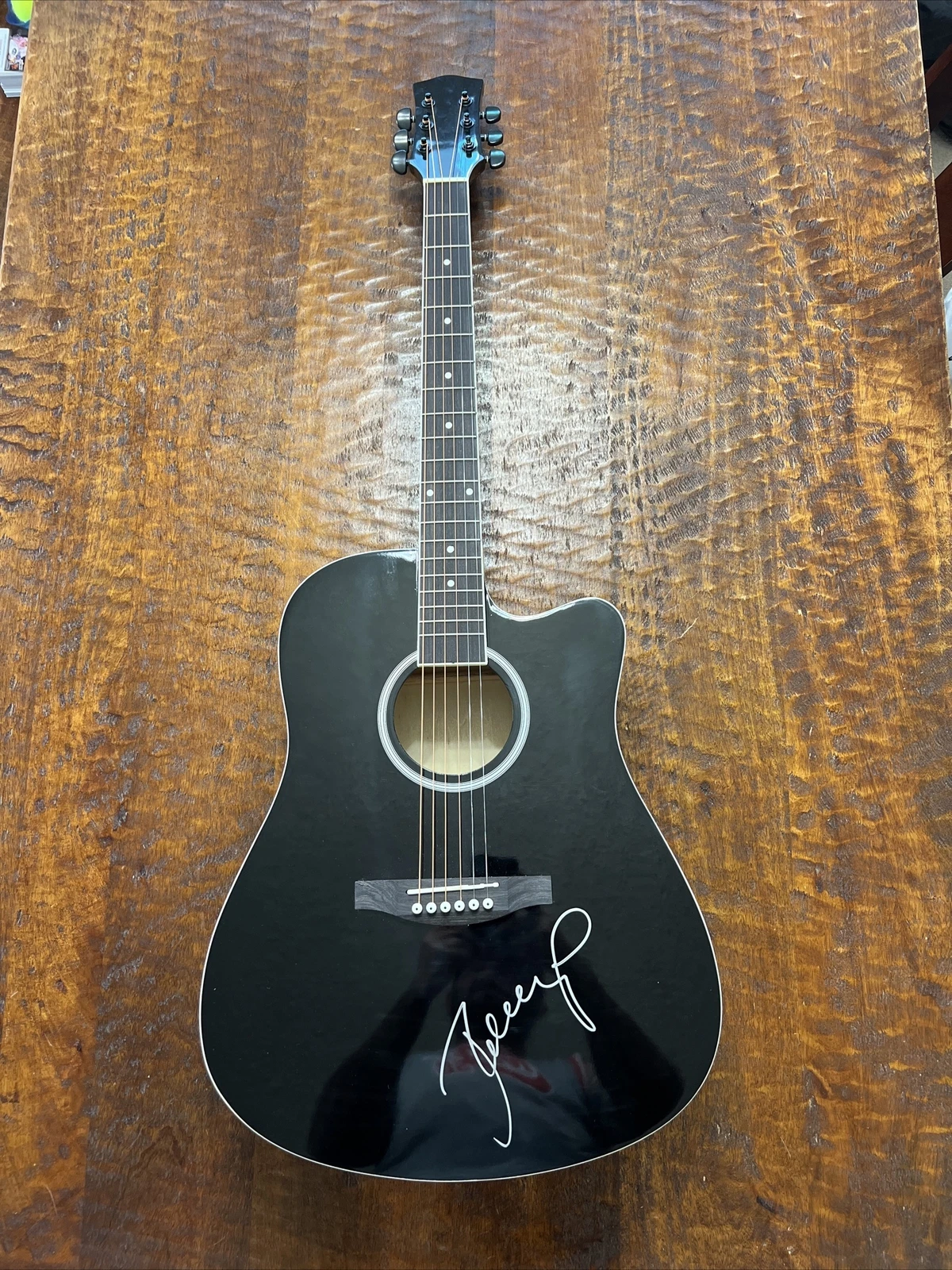 John Mellencamp Signed Full Size Acoustic Guitar PSA DNA Coa Autographed
