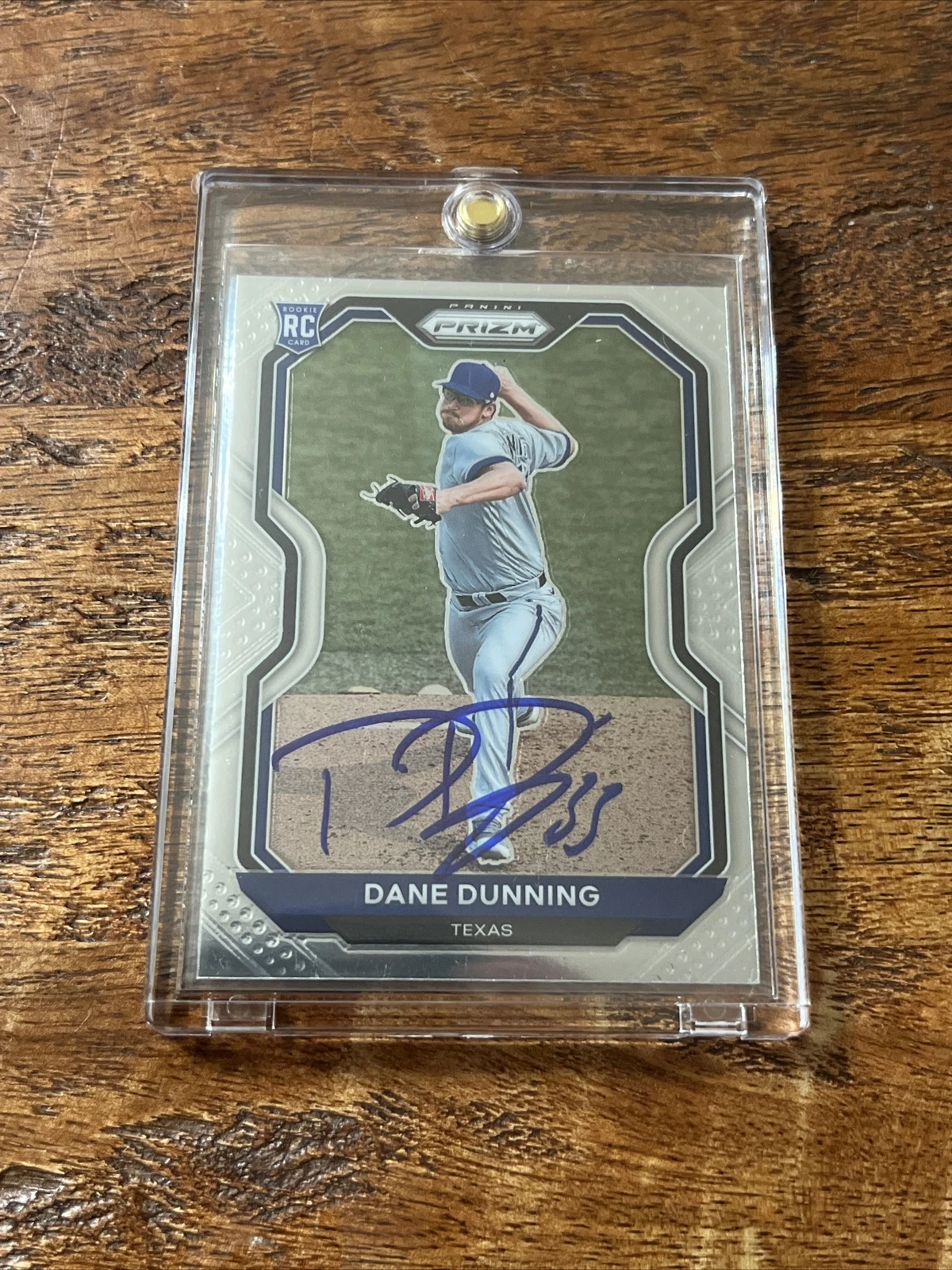 Dane Dunning IP Signed Prizm Rookie Card PSA DNA Coa Rangers Autographed