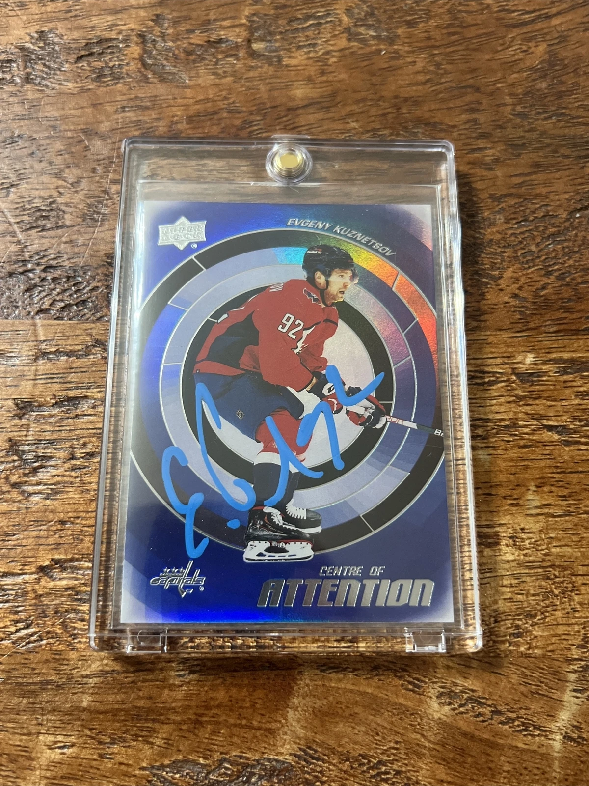Evgeny Kuznetsov IP Signed Upper Deck Card Psa Dna Coa Capitals Autographed