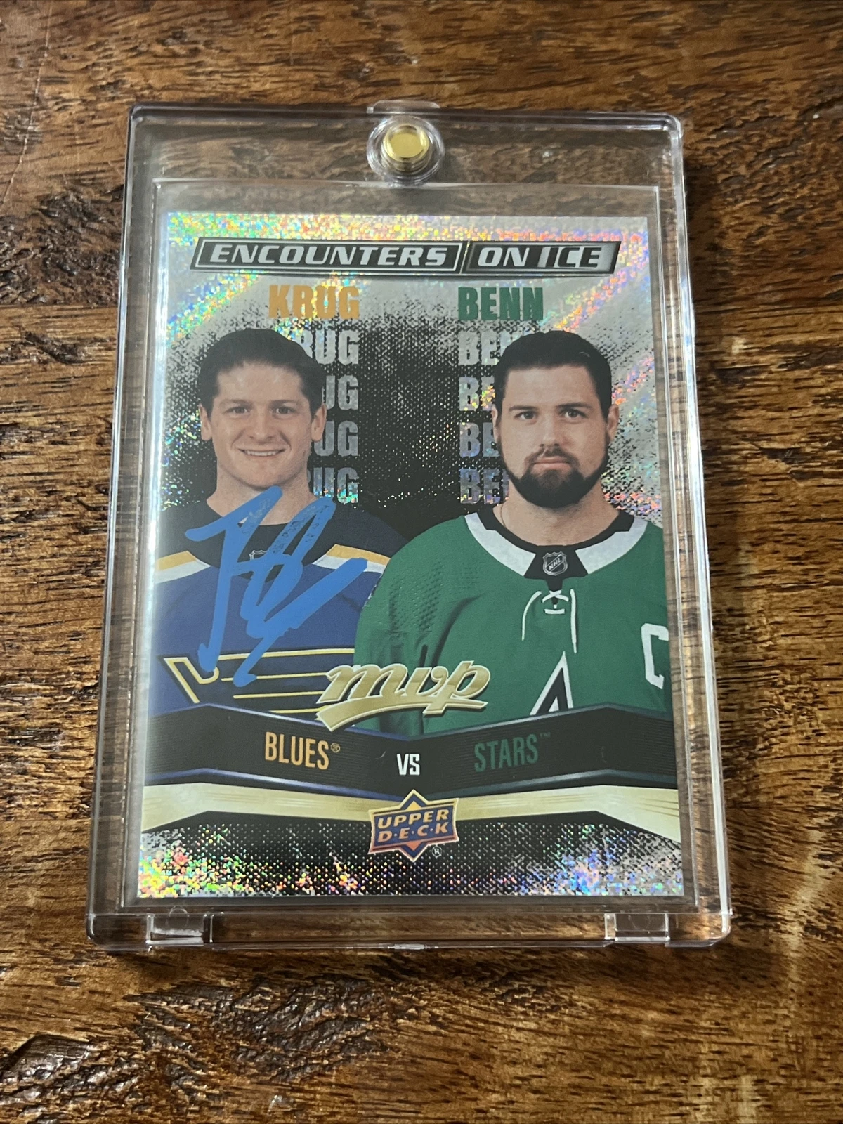 Torey Krug IP Signed Upper Deck Card PSA DNA Coa Blues Autographed