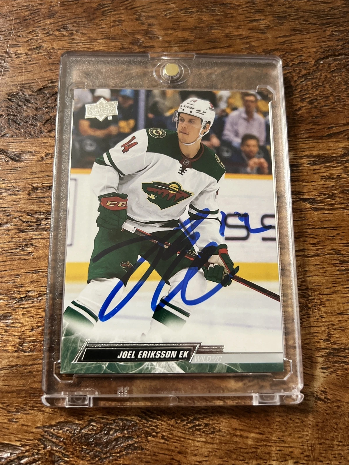 Joel Eriksson Ek IP Signed Upper Deck Card Psa Dna Coa Autographed Wild