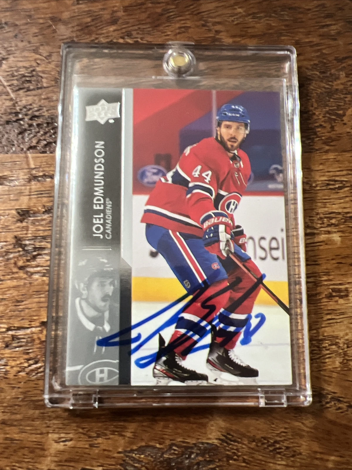 Joel Edmundson IP Signed Upper Deck Card Psa Dna Coa Autographed Canadiens