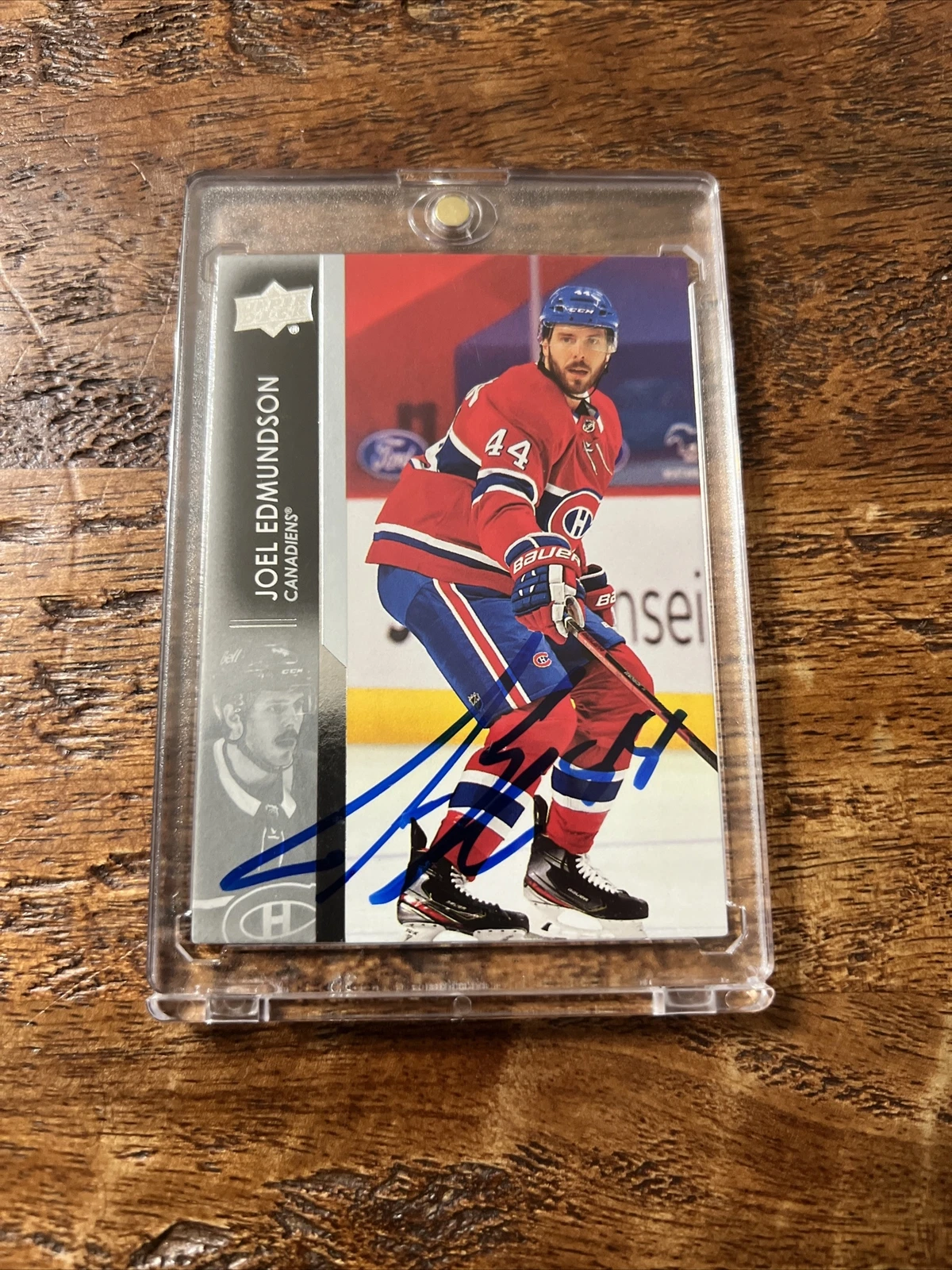 Joel Edmundson IP Signed Upper Deck Card Psa Dna Coa Autographed Canadiens