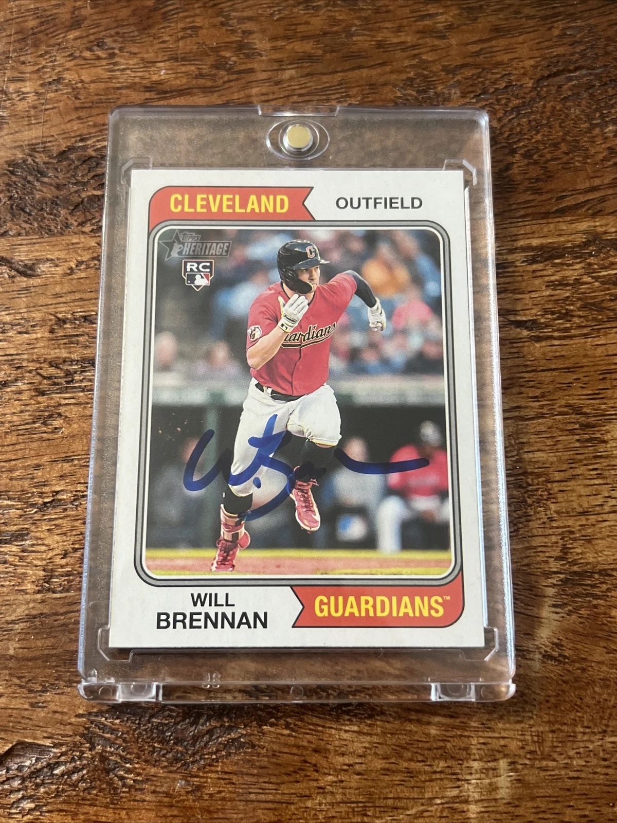 Will Brennan IP Signed Topps Heritage Rookie Card JSA Coa Guardians Autographed