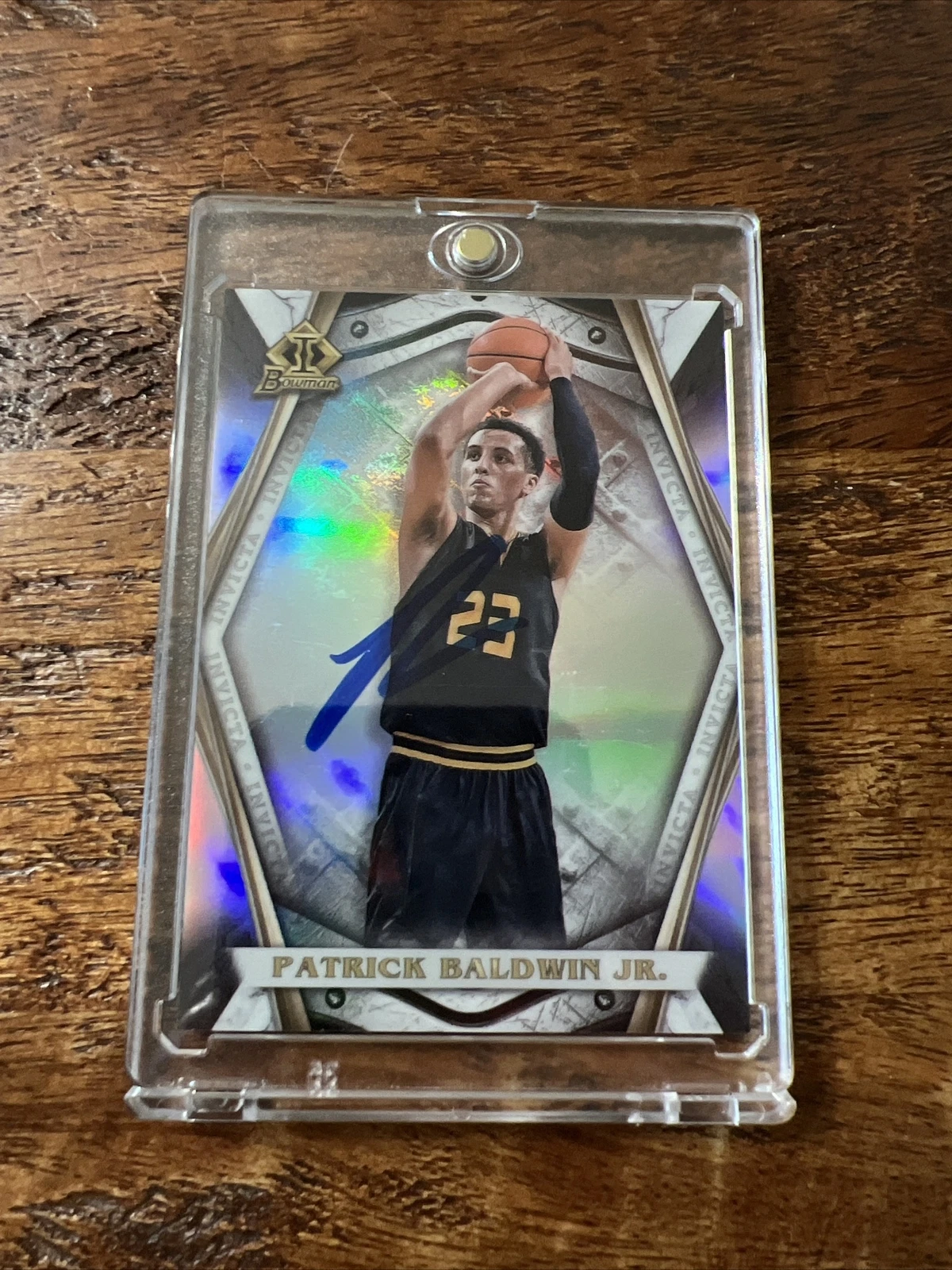 Patrick Baldwin Jr IP Signed Bowman Card Psa Dna Autographed Warriors