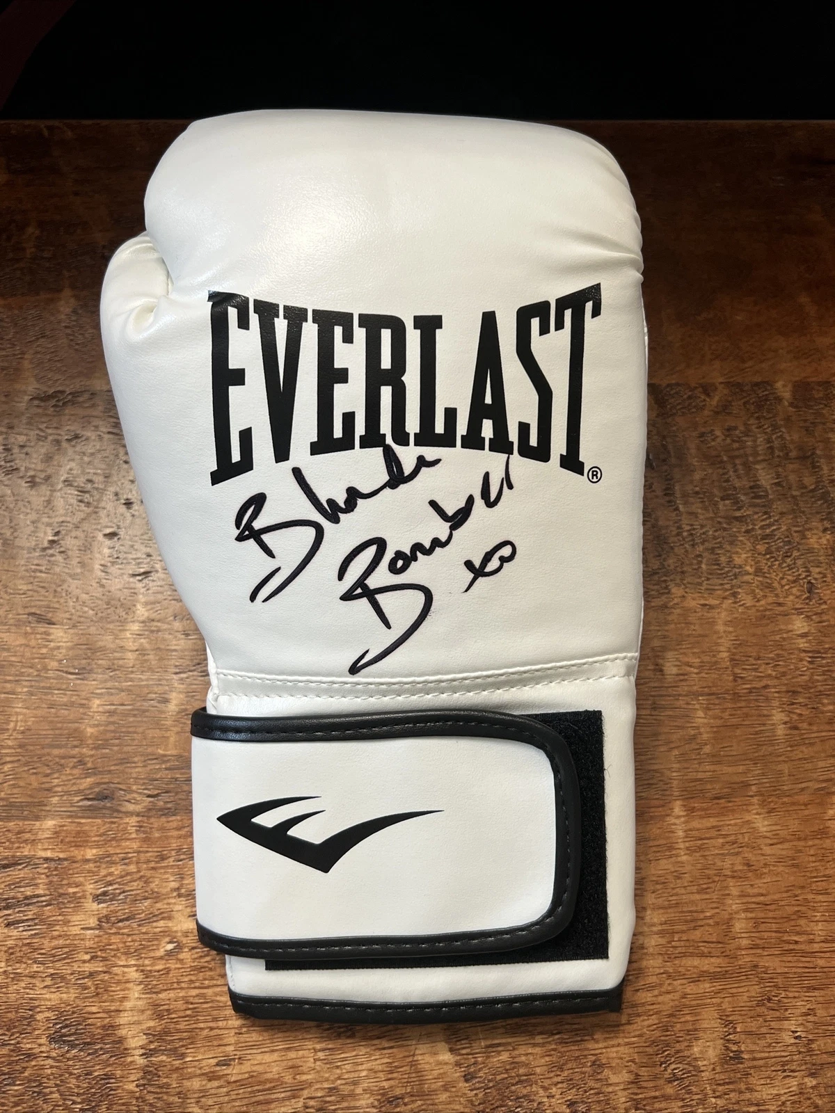 Ebanie Bridges Signed Everlast Boxing Glove PSA DNA Autographed Blonde Bomber