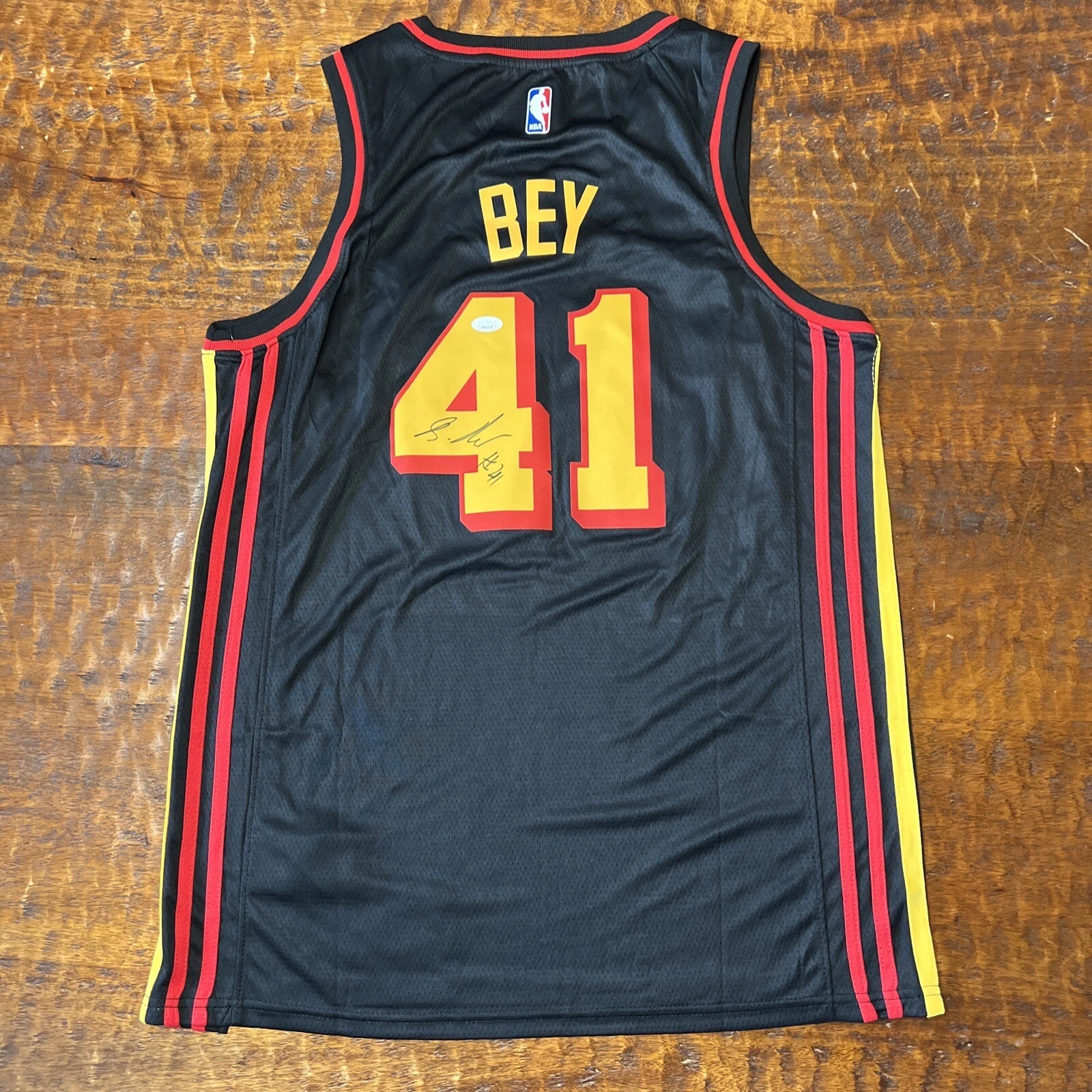 Saddiq Bey Signed Atlanta Hawks Jersey JSA Coa Autographed