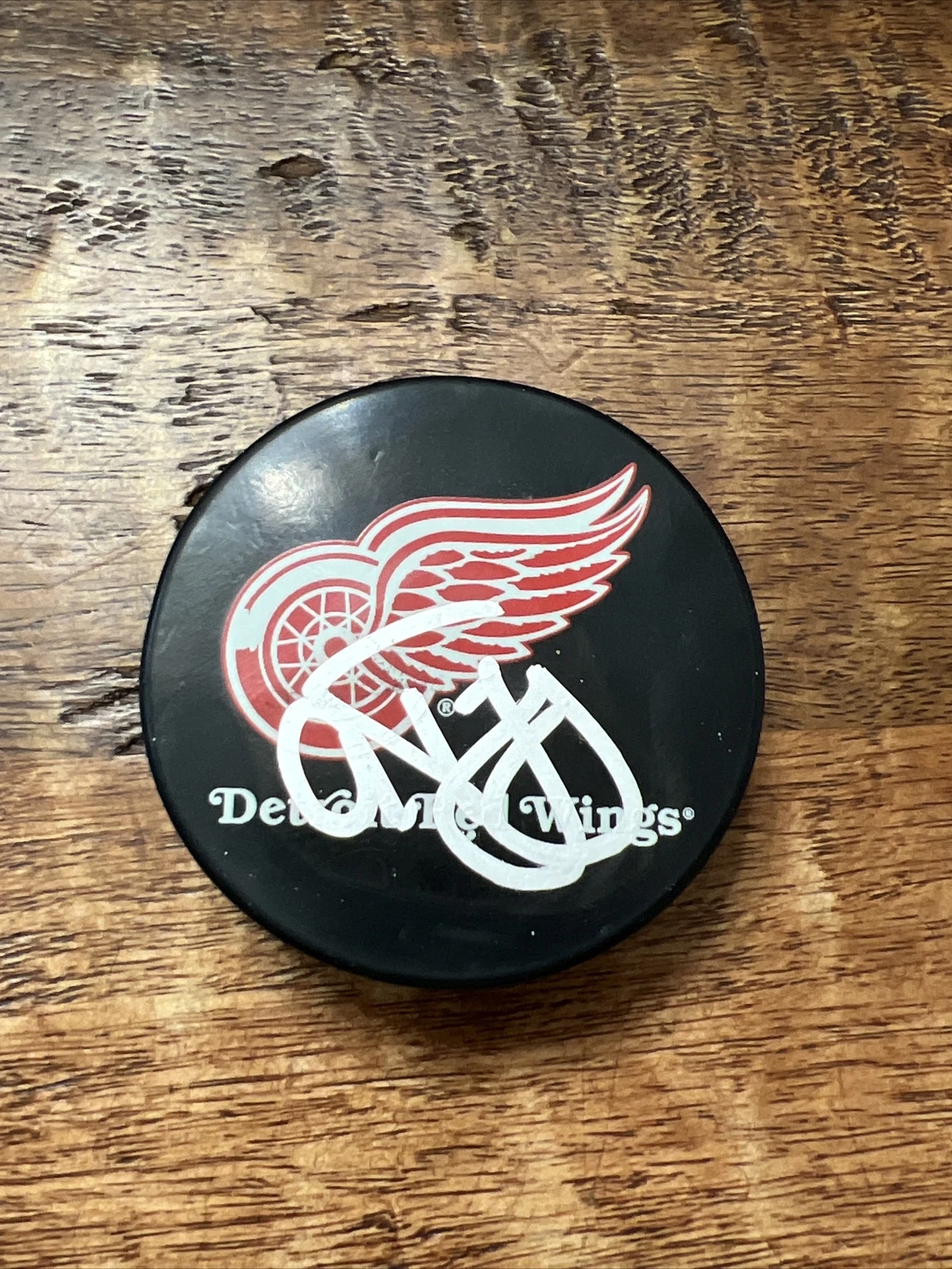 Alex Tanguay Signed Detroit Red Wings Hockey Puck JSA Coa Autographed