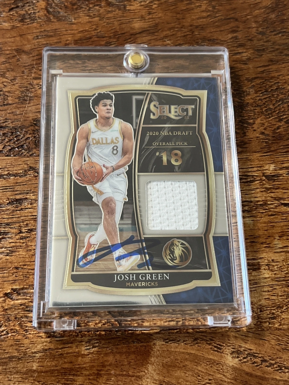 Josh Green IP Signed Panini Select Jersey Card JSA Coa Autographed Mavericks