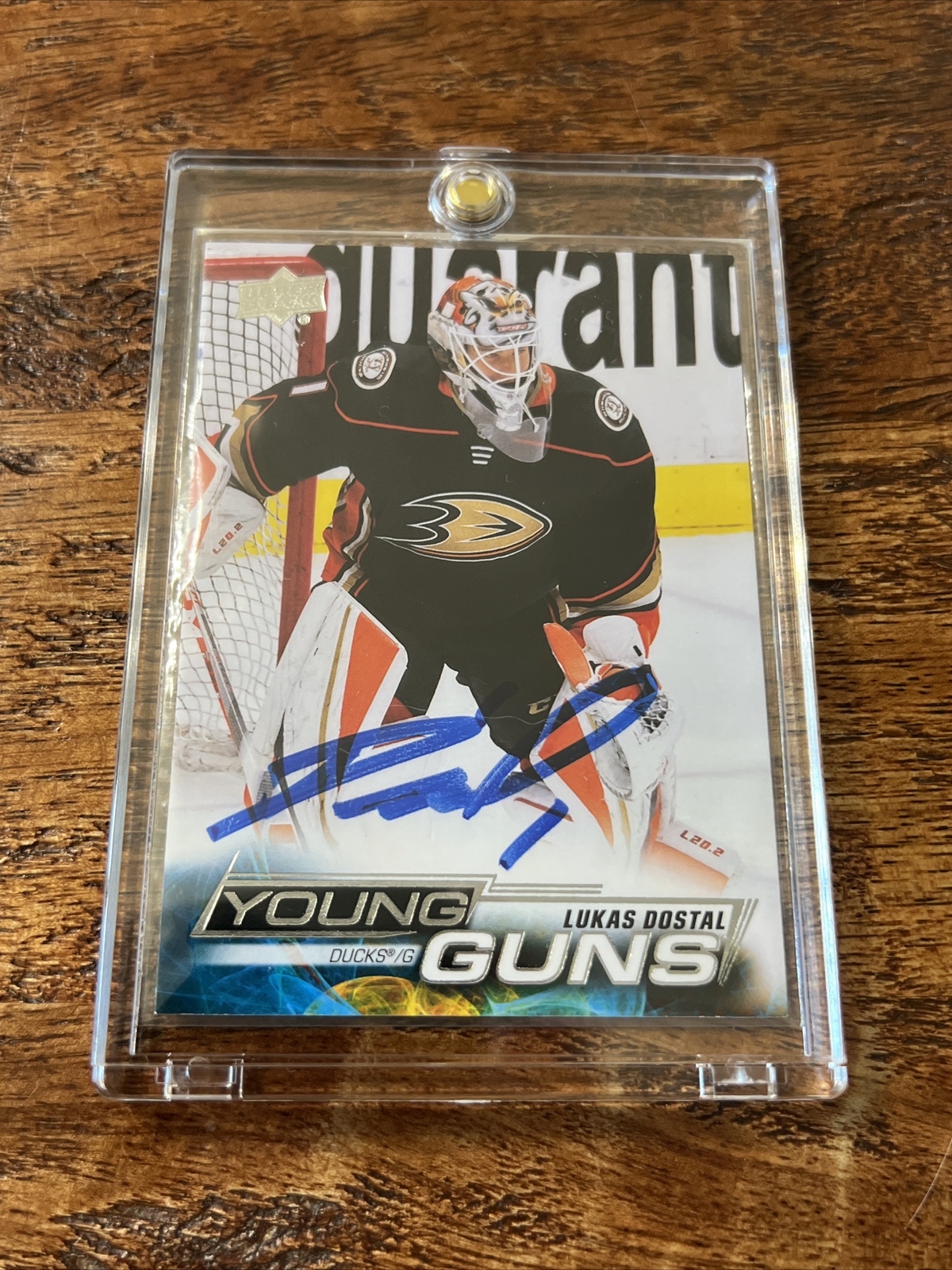 Lukas Dostal IP Signed Upper Deck Young Guns Card JSA Coa Ducks Autographed