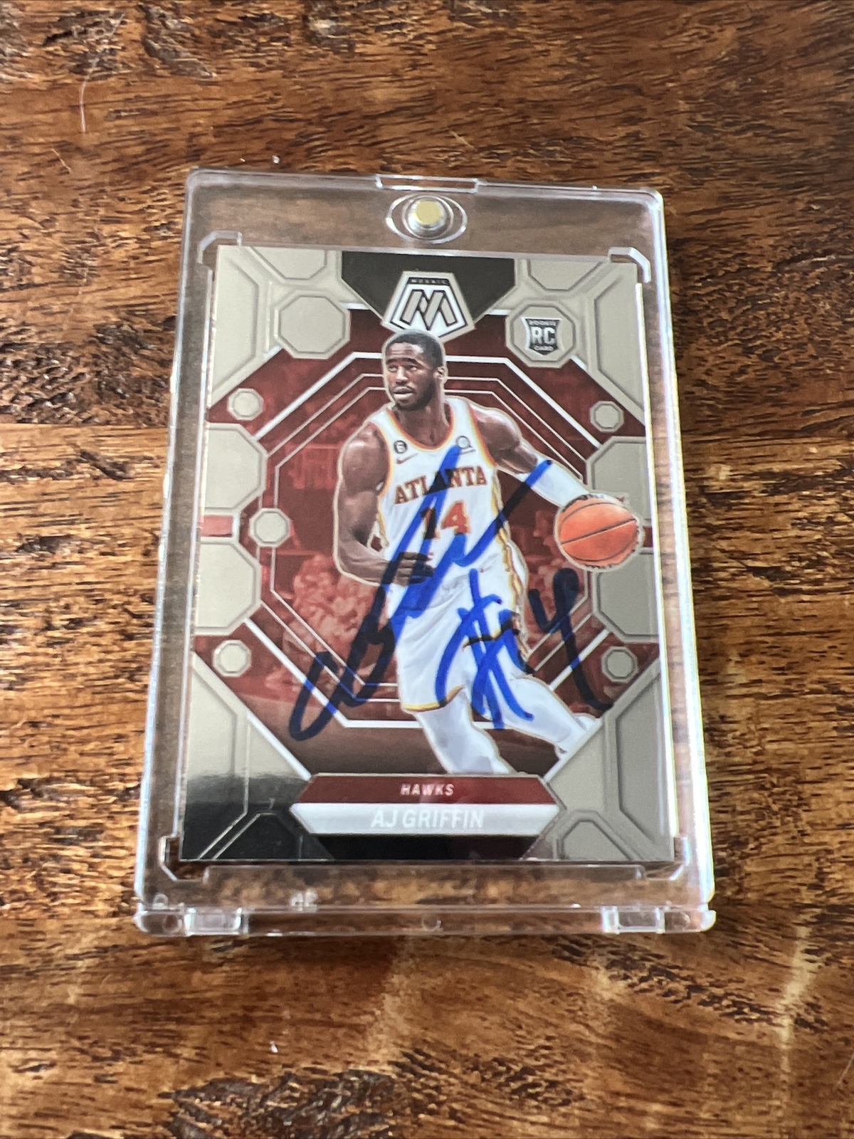 AJ Griffin IP Signed Mosaic Rookie Card JSA Coa Autographed Hawks