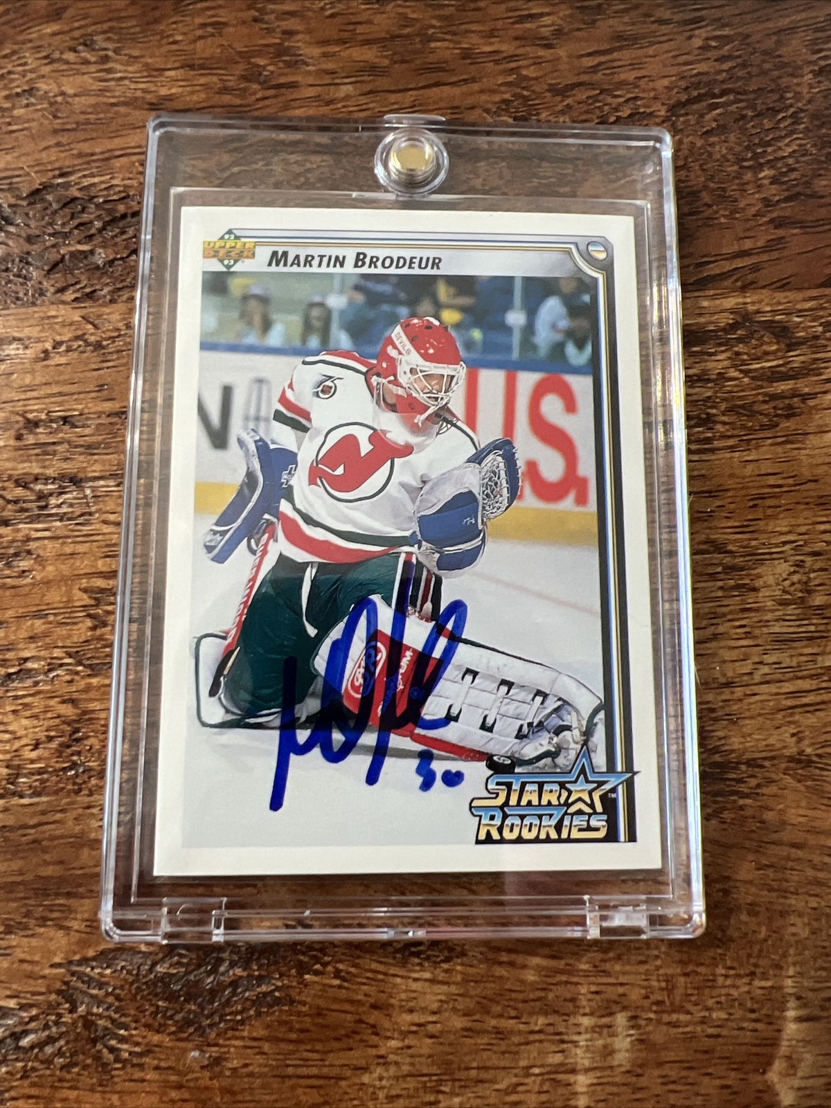 Martin Brodeur IP Signed Upper Deck Rookie Card PSA DNA  Autographed Devils