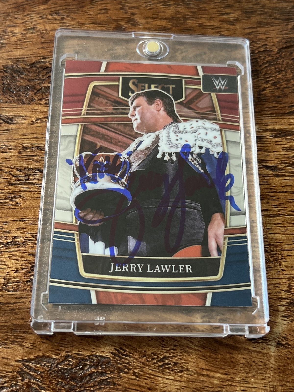Jerry The King Lawler IP Signed Panini Select Card Psa Dna Autographed WWF WWE