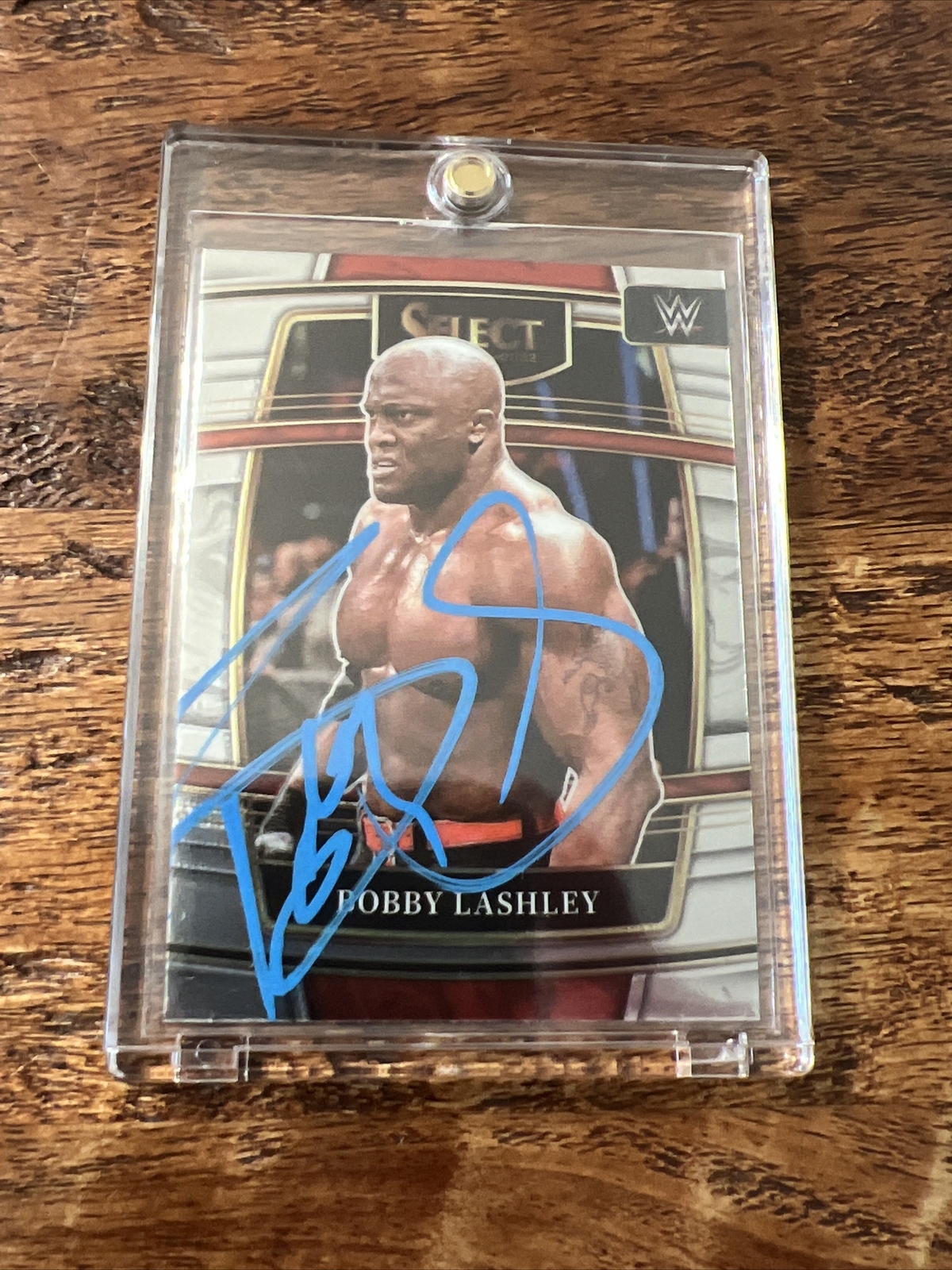 Bobby Lashley IP Signed Panini Select Card Psa Dna Autographed WWE