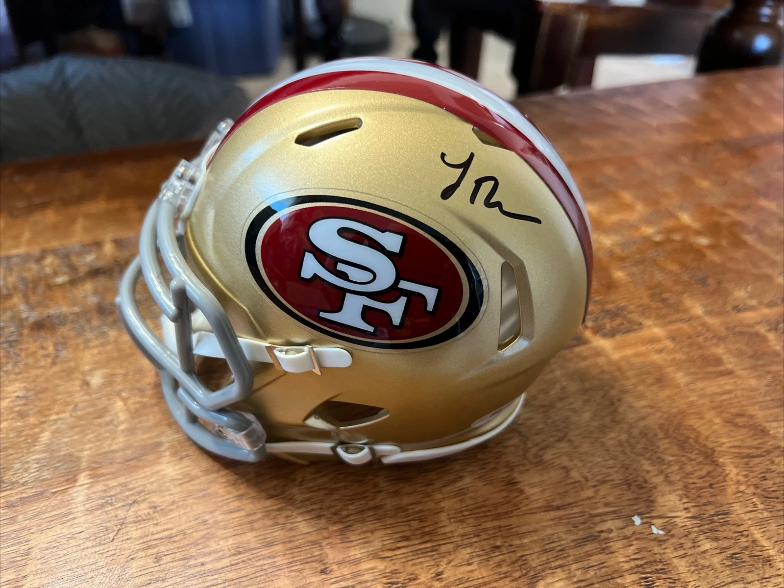 Logan Thomas Signed San Francisco 49ers Mini Helmet PSA DNA Autographed