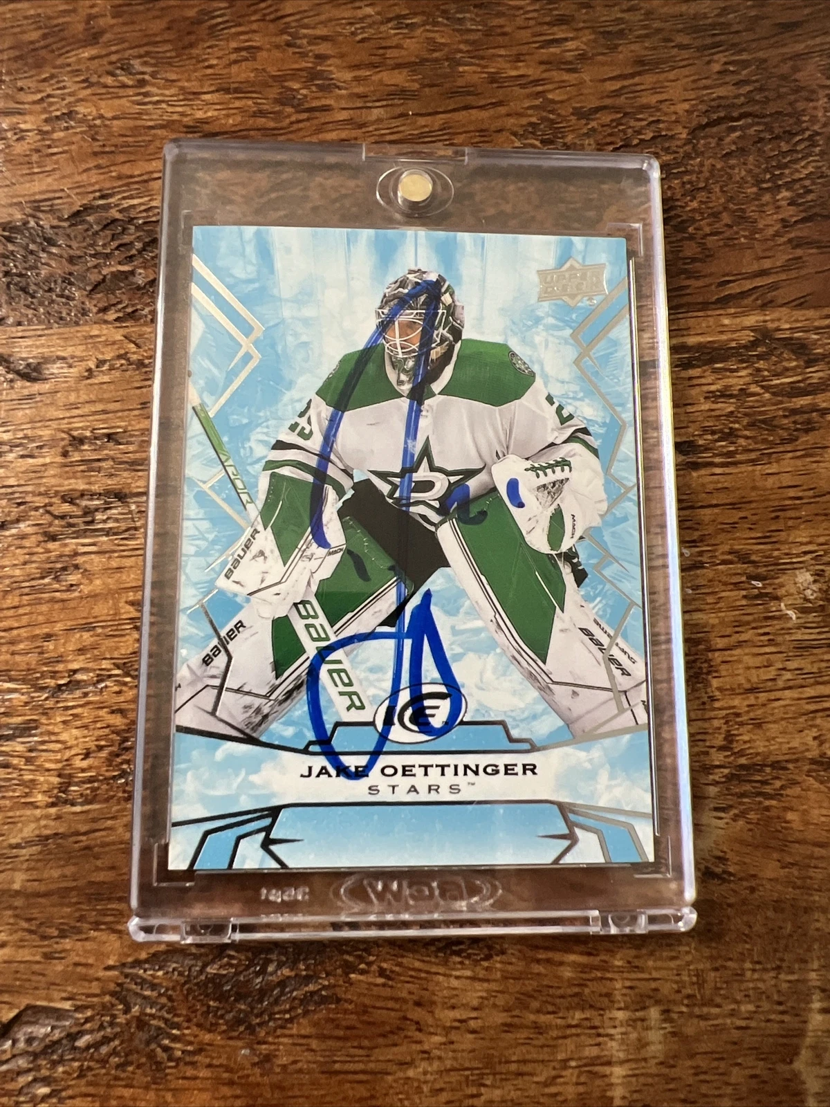 Jake Oettinger IP Signed Upper Deck Ice Card Psa Dna Stars Autographed