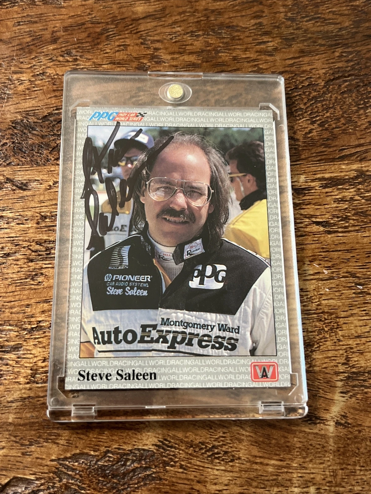 Steve Saleen Signed All World PPG Indy Car World Series Card PSA DNA Mustang