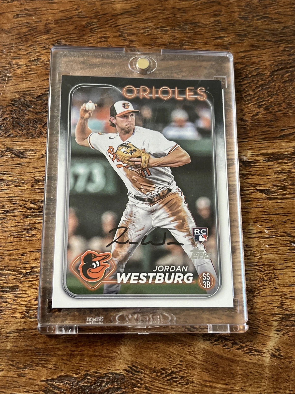 Jordan Westburg IP Signed Topps Rookie Card Psa Dna Autographed Orioles