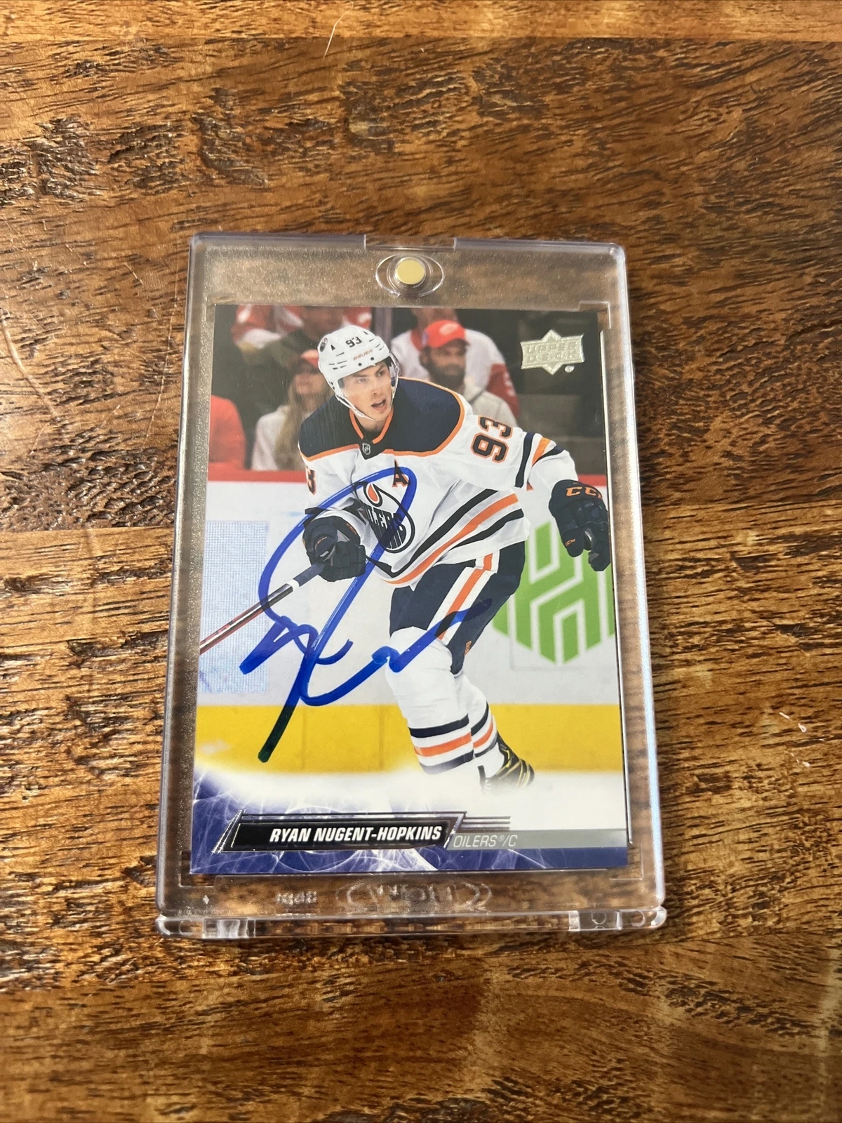 Ryan Nugent-Hopkins IP Signed Upper Deck Card Psa Dna Oilers Autographed