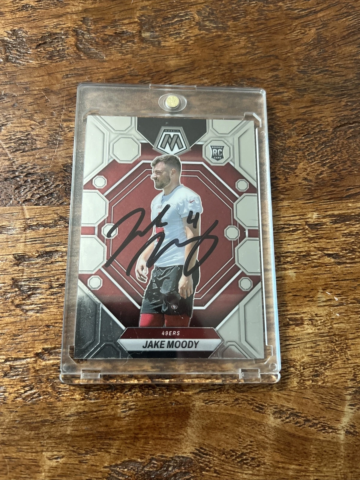 Jake Moody IP Signed Mosaic Rookie Card PSA DNA 49ers Autographed