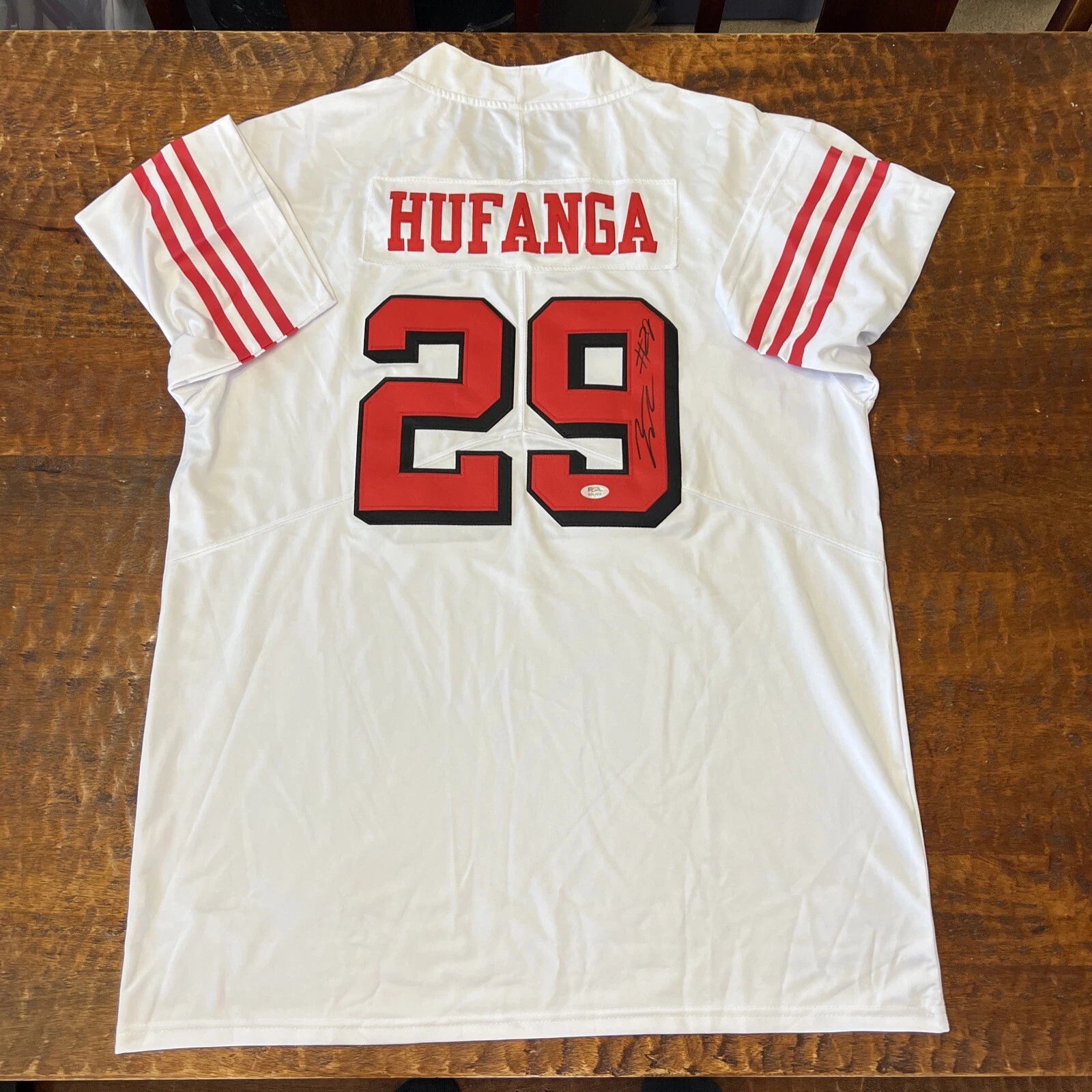 Talanoa Hufanga Signed San Francisco 49ers Jersey PSA DNA  Autographed
