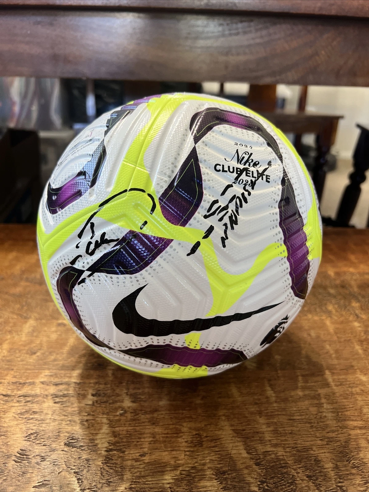 Raheem Sterling Enzo Maresca Signed Nike Soccer Ball JSA Coa Chelsea FC
