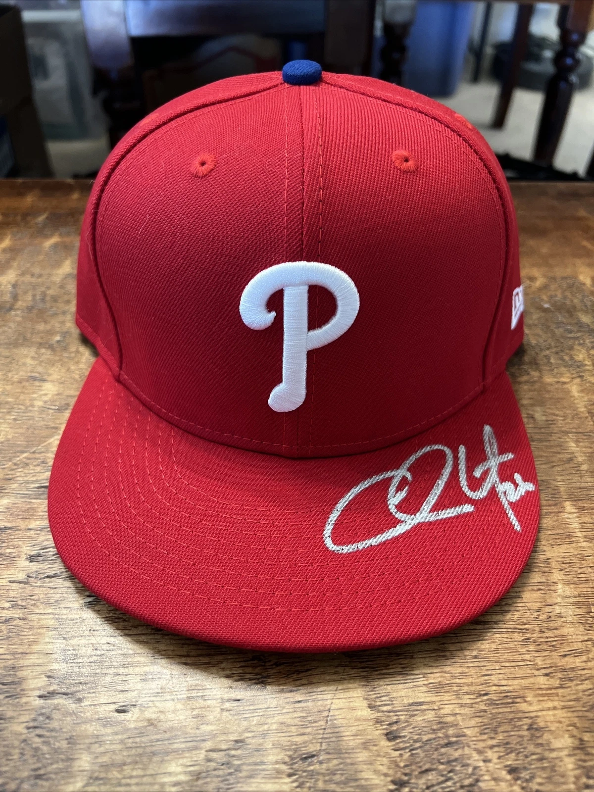 Chase Utley Signed Philadelphia Phillies Hat JSA Coa Autographed