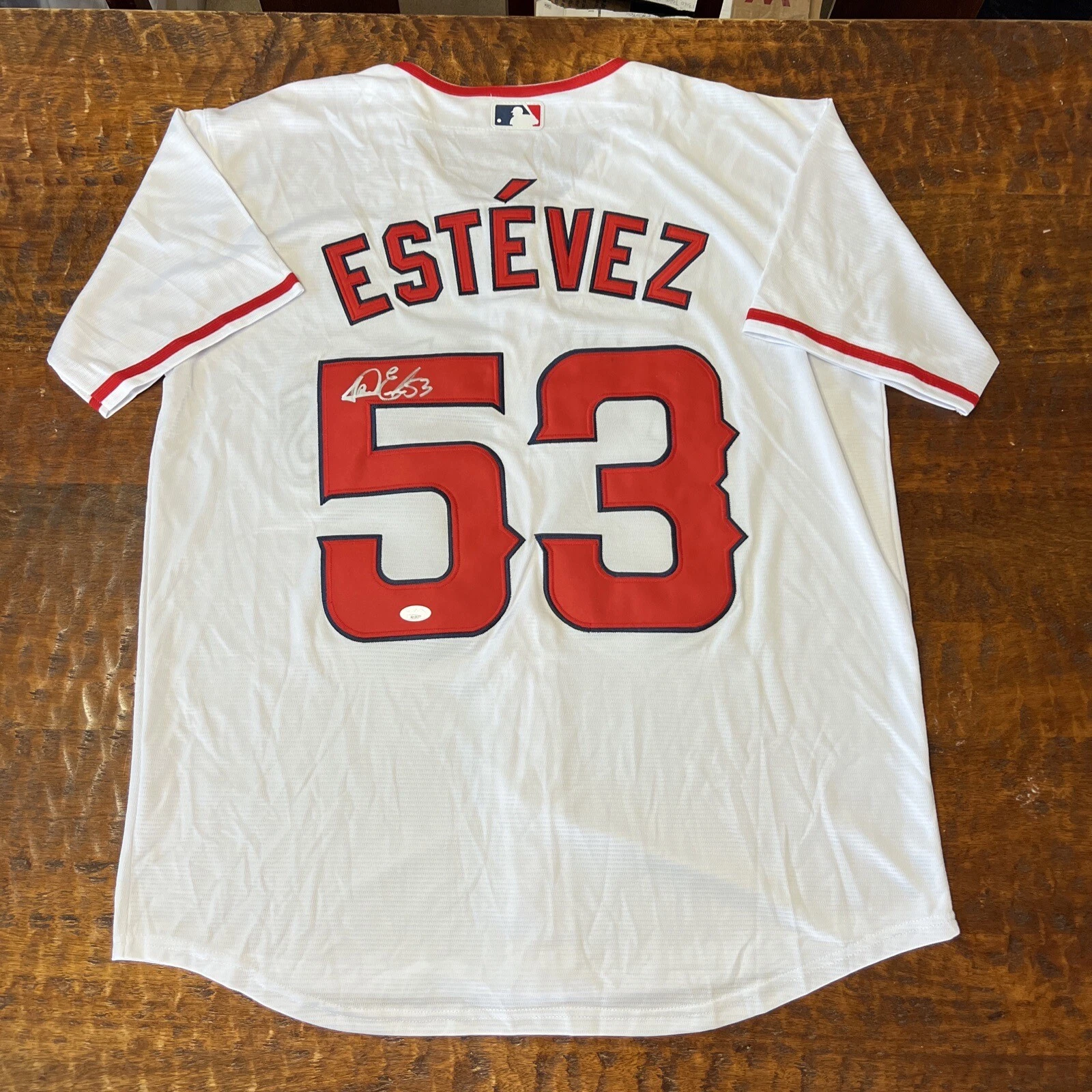 Carlos Estevez Signed Los Angeles Angels Jersey JSA Coa Autographed