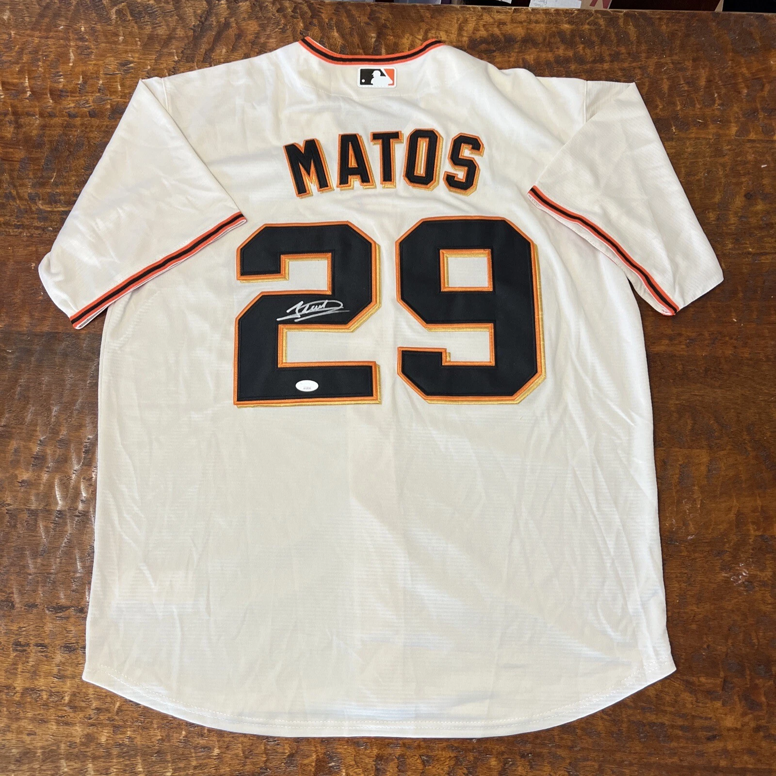 Luis Matos Signed San Francisco Giants Jersey JSA Coa Autographed