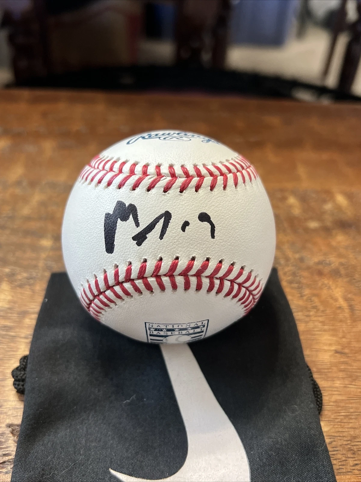 Matthew Tkachuk Signed Hall Of Fame Baseball JSA Coa Panthers Autographed