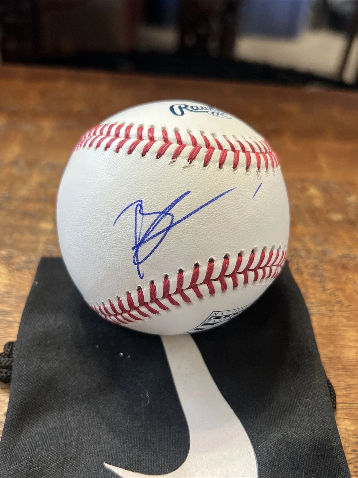 Brian Urlacher Signed Hall Of Fame Baseball JSA Coa Chicago Bears Autographed