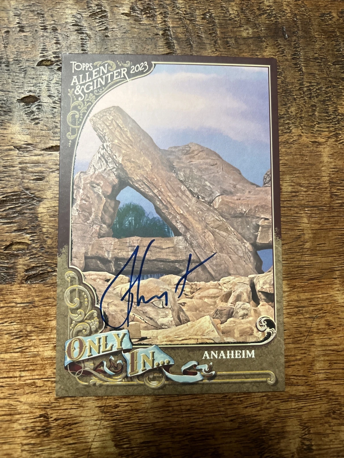 Ron Washington Signed Allen & Ginter Box Topper Card JSA Coa Angels Autographed